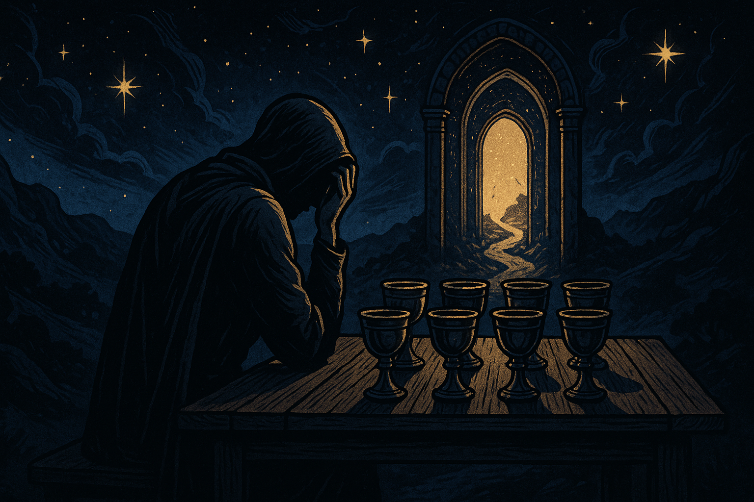 Eight of Cups Reversed — Staying When You Should Go