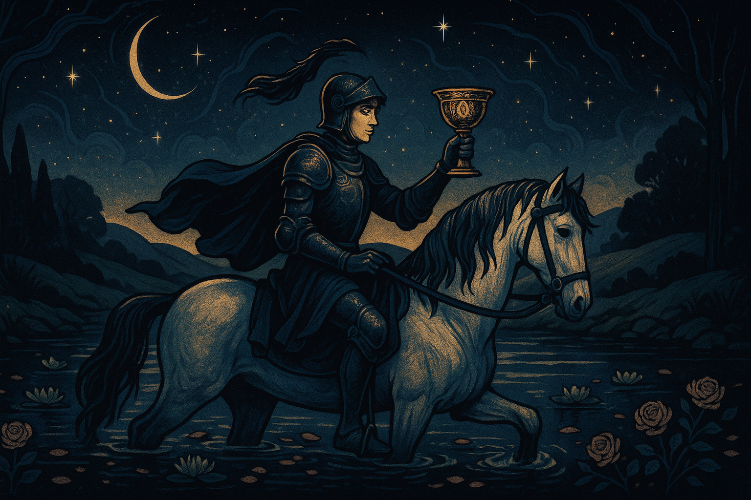 Knight of Cups in a Love Reading — Romantic Gestures and What They Mean