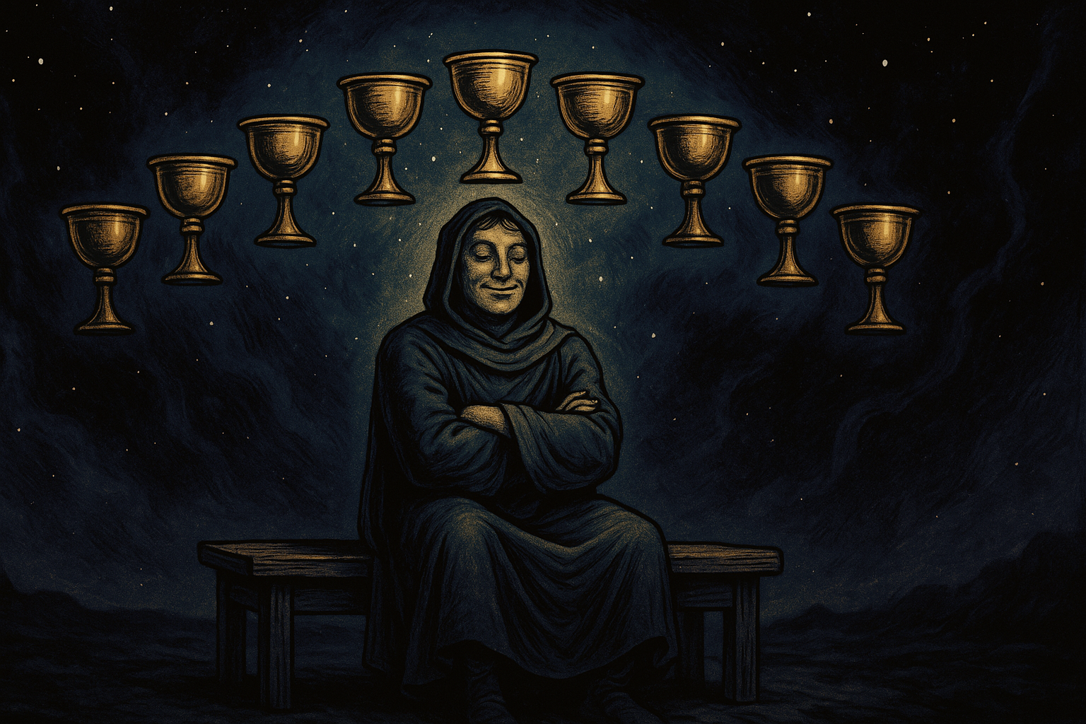 Nine of Cups in a Love Reading — Wishes, Satisfaction, and What You Really Want