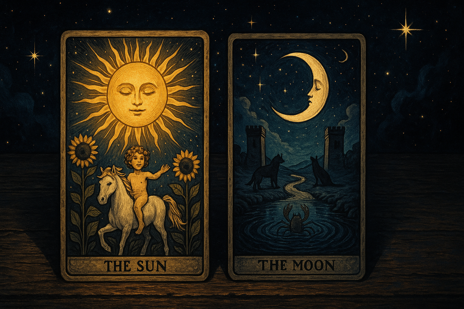 The Sun and The Moon in the Same Reading — Light and Shadow Together